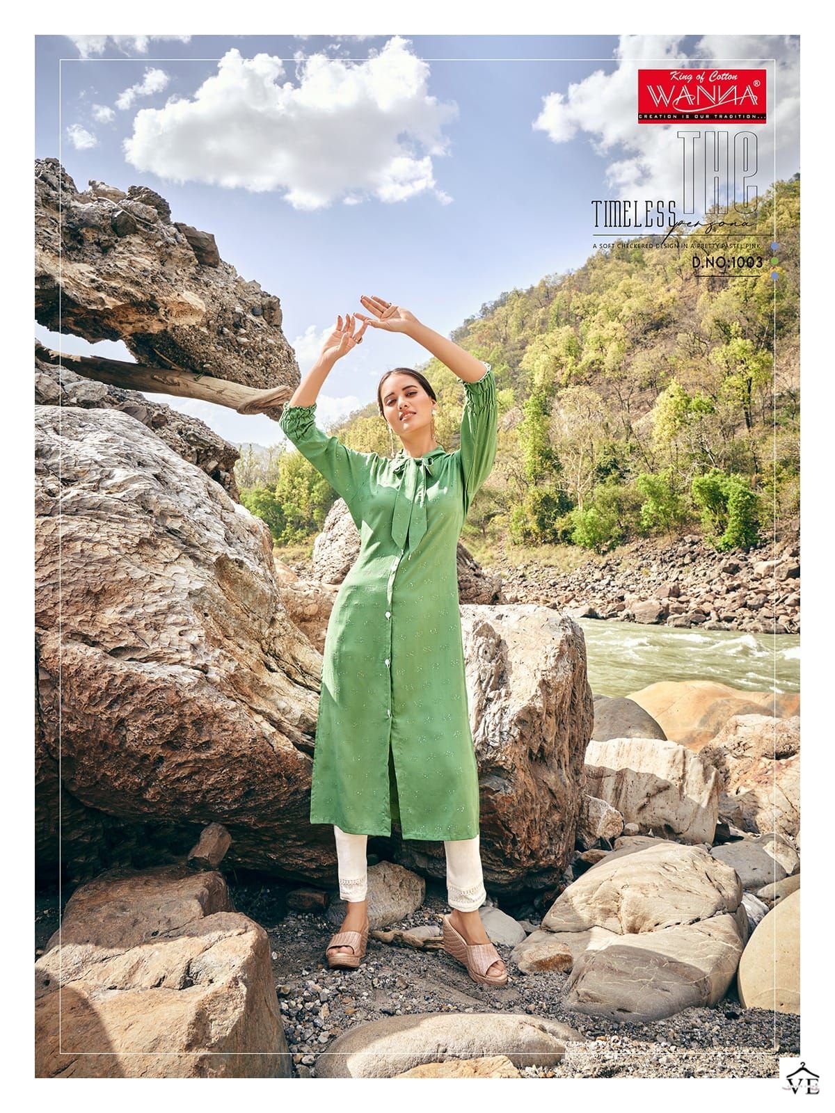 Wanna Jasmine Viscose Rayon Wholesale Kurti Catalog — Wholesale Kurtis, MPA wholesale from Surat - Gallery Image 3