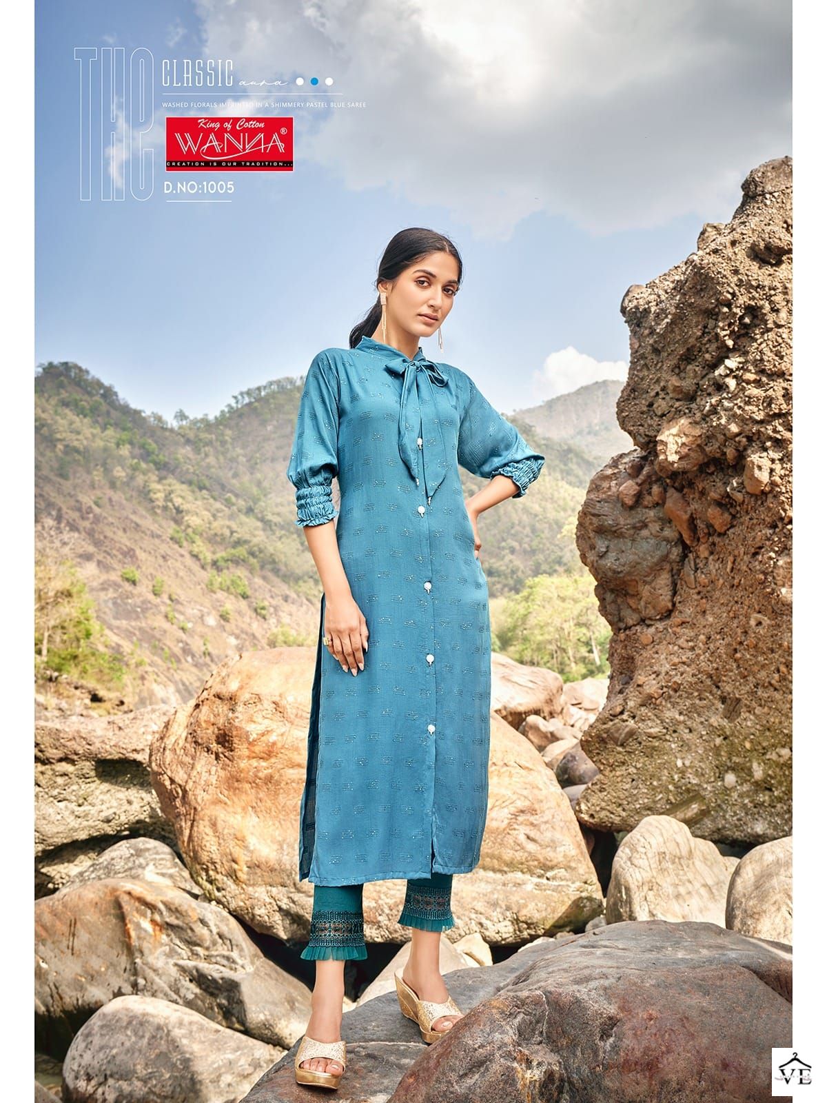 Wanna Jasmine Viscose Rayon Wholesale Kurti Catalog — Wholesale Kurtis, MPA wholesale from Surat - Gallery Image 2