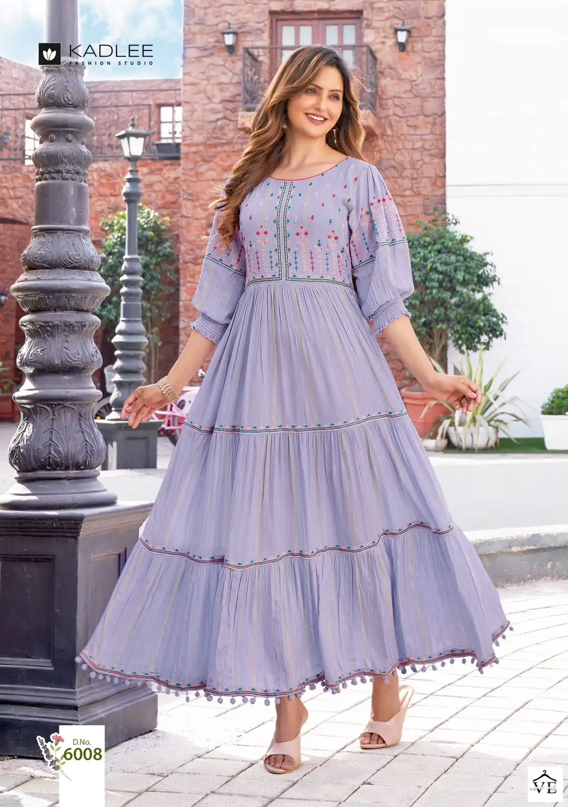 Kadlee Jennifer Vol 2 Viscose Rayon Wholesale Long Gowns Catalog — Wholesale Kurtis, Kadlee Fashion Studio wholesale from Surat — view 2