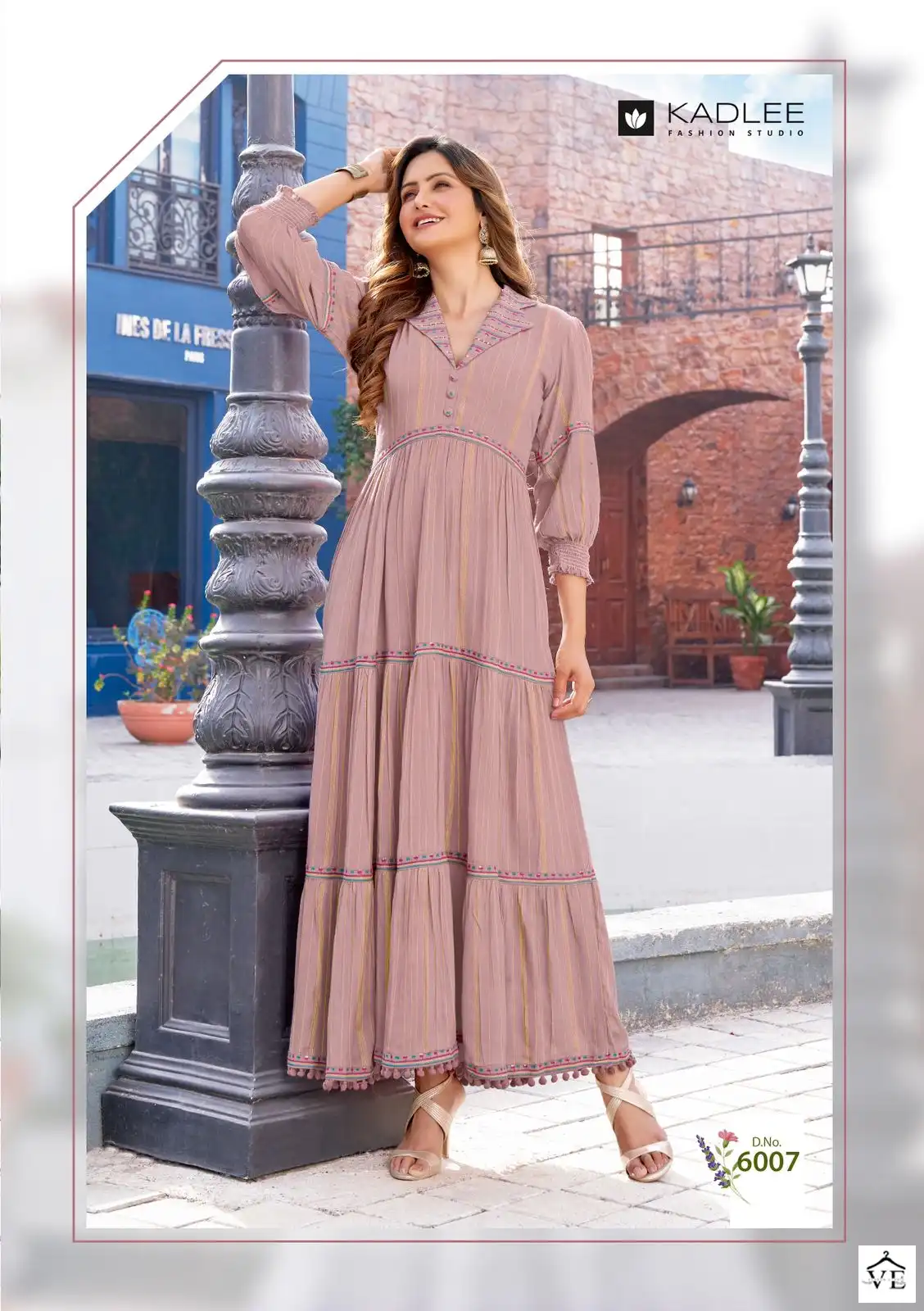 Kadlee Jennifer Vol 2 Viscose Rayon Wholesale Long Gowns Catalog — Wholesale Kurtis, Kadlee Fashion Studio wholesale from Surat — view 3