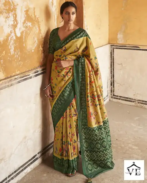 Kimora Jiyana Soft Tusser Silk Wholesale Saree Catalog — Wholesale Sarees, MPA wholesale from Surat — view 1
