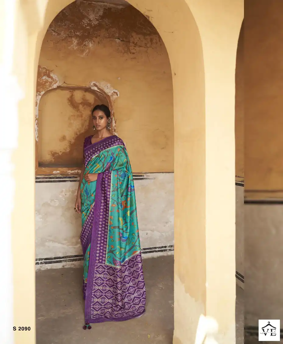 Kimora Jiyana Soft Tusser Silk Wholesale Saree Catalog — Wholesale Sarees, MPA wholesale from Surat - Gallery Image 7