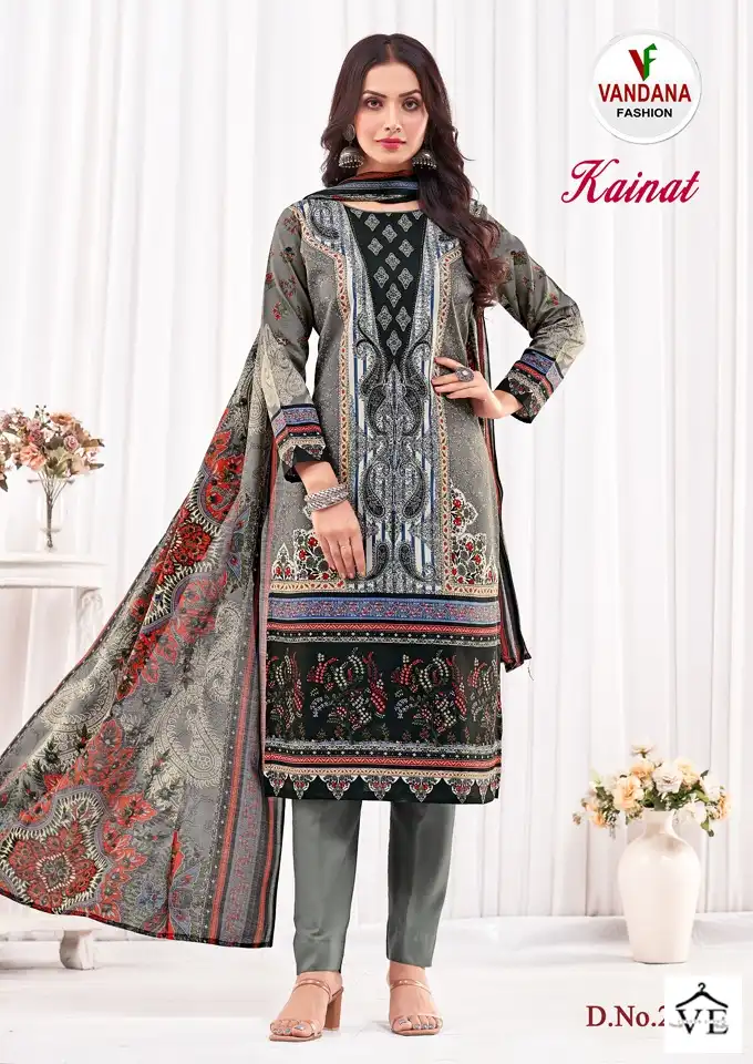 Vandana Kainat Vol 2 Cotton Wholesale Pakistani Salwar Suit Catalog — Wholesale Salwar Suits, MPA wholesale from Surat — view 9
