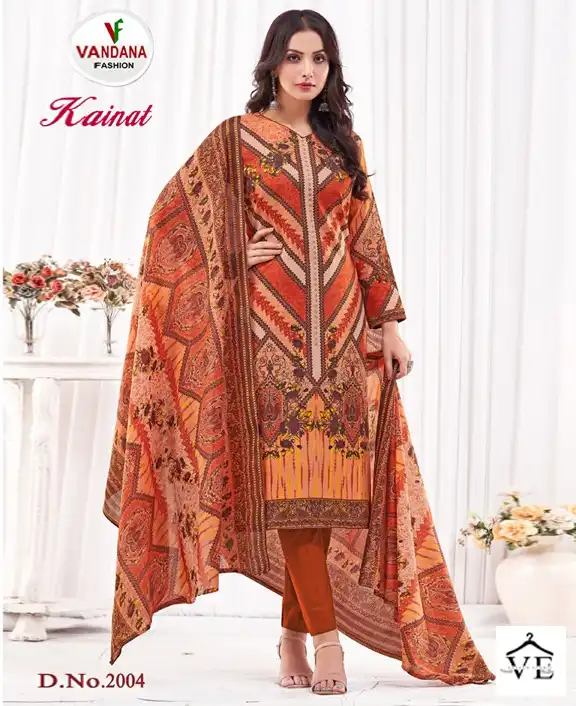 Vandana Kainat Vol 2 Cotton Wholesale Pakistani Salwar Suit Catalog — Wholesale Salwar Suits, MPA wholesale from Surat — view 1