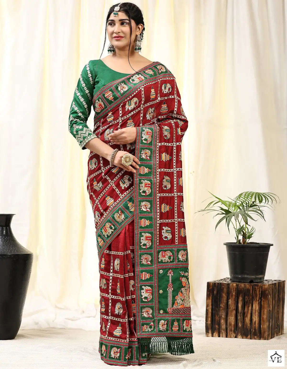 VE Kaira Vichitra Silk Wholesale Saree Catalog — Wholesale Sarees, MPA wholesale from Surat — view 1