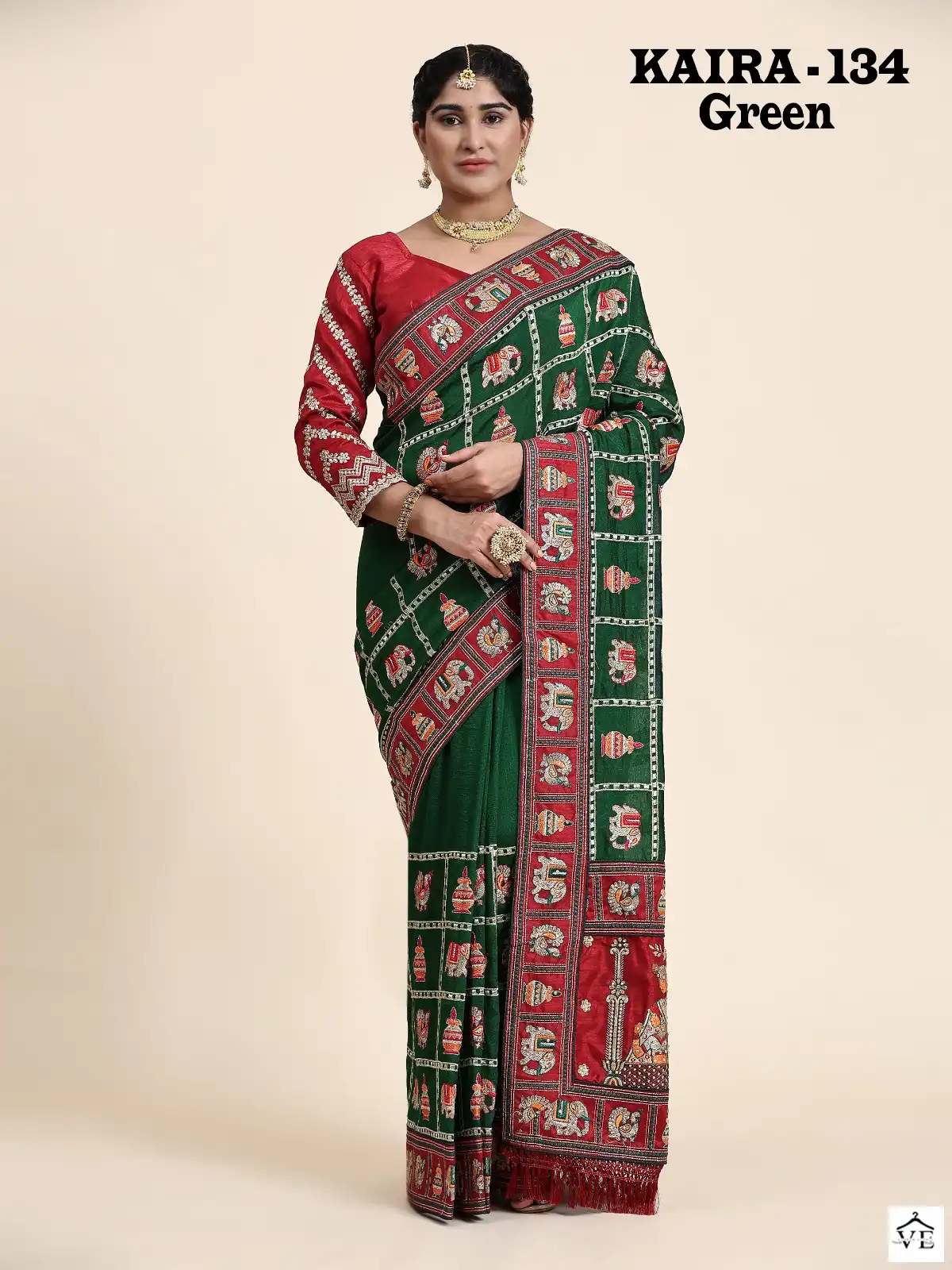 VE Kaira Vichitra Silk Wholesale Saree Catalog — Wholesale Sarees, MPA wholesale from Surat - Gallery Image 2