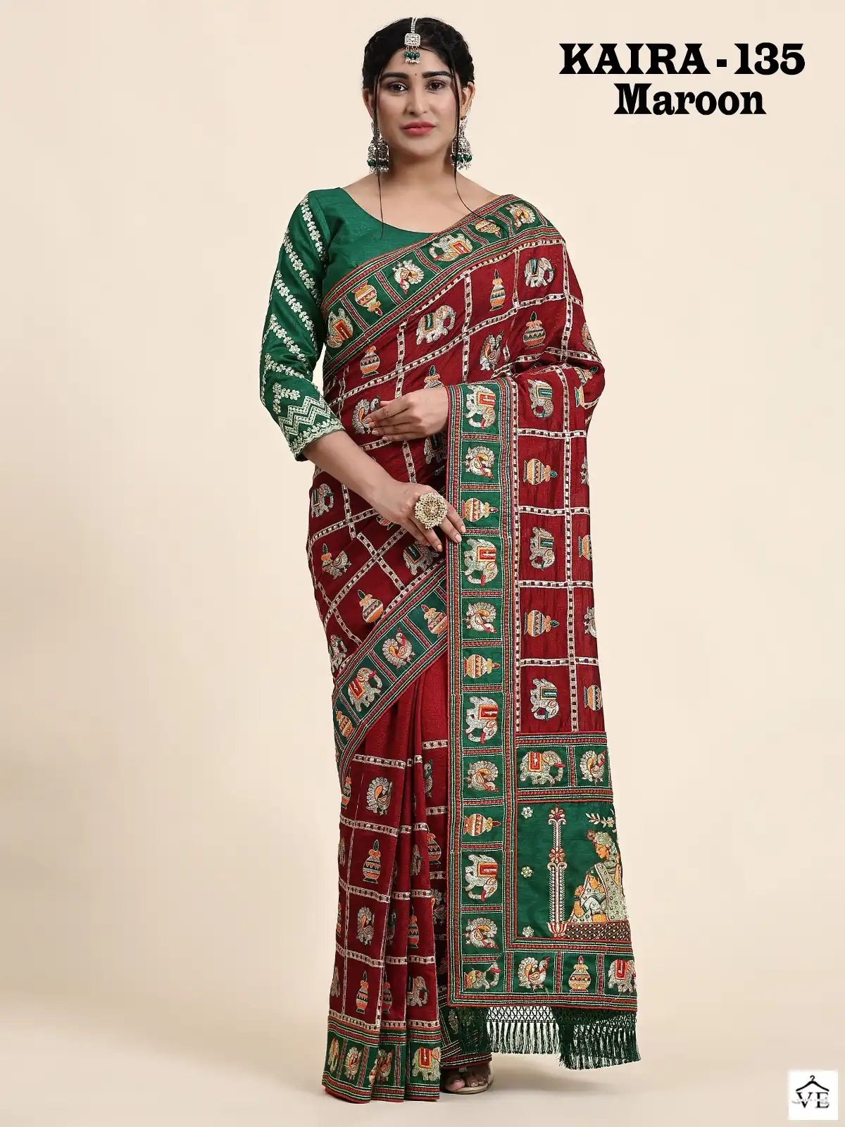 VE Kaira Vichitra Silk Wholesale Saree Catalog — Wholesale Sarees, MPA wholesale from Surat - Gallery Image 3