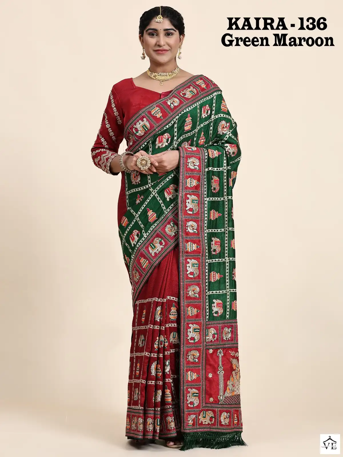 VE Kaira Vichitra Silk Wholesale Saree Catalog — Wholesale Sarees, MPA wholesale from Surat - Gallery Image 4