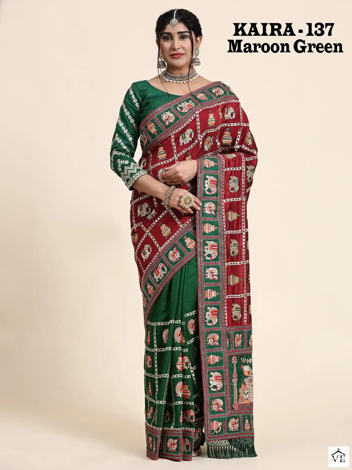 VE Kaira Vichitra Silk Wholesale Saree Catalog — Wholesale Sarees, MPA wholesale from Surat - Gallery Image 5