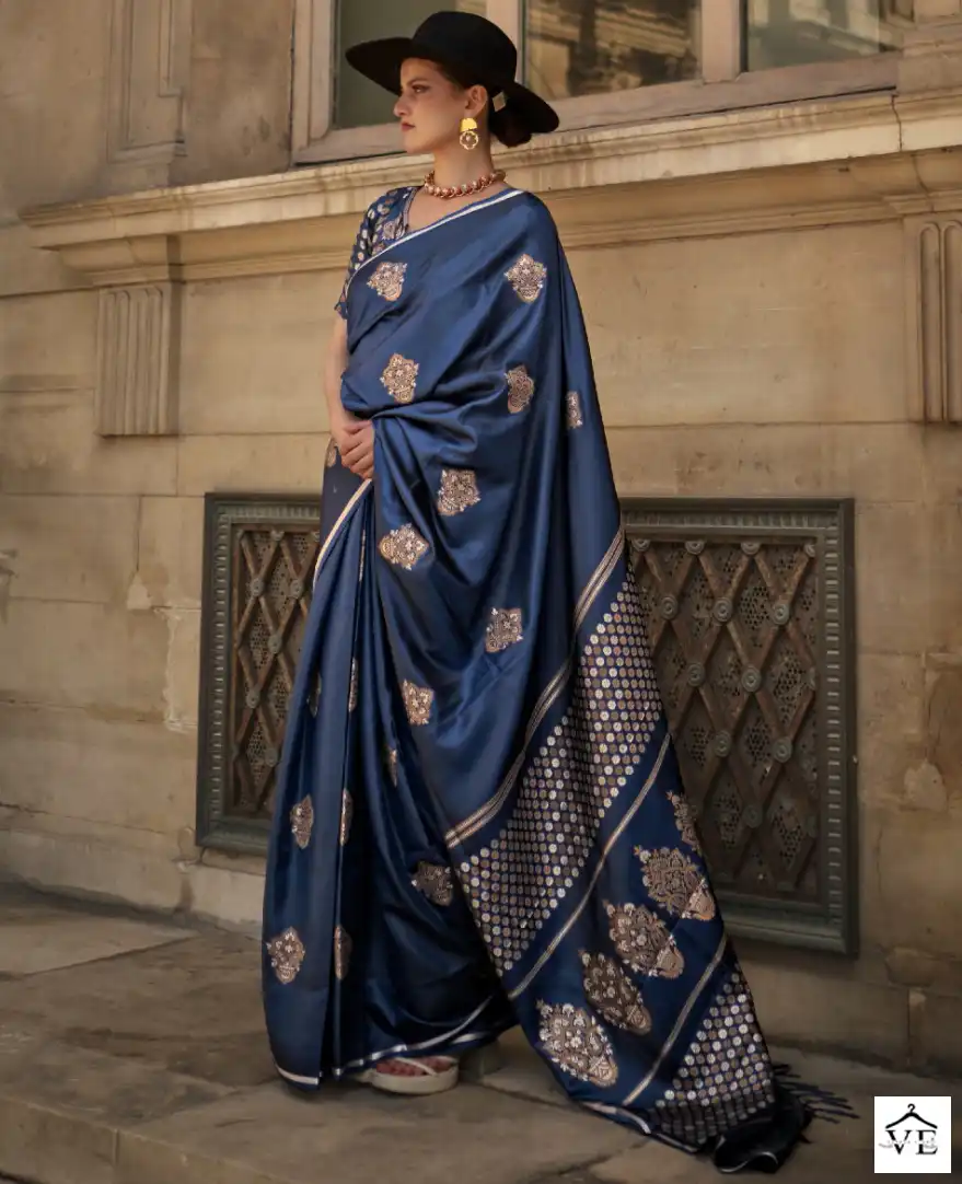 Rajtex Kaizen Silk Pure Satin Wholesale Saree Catalog
