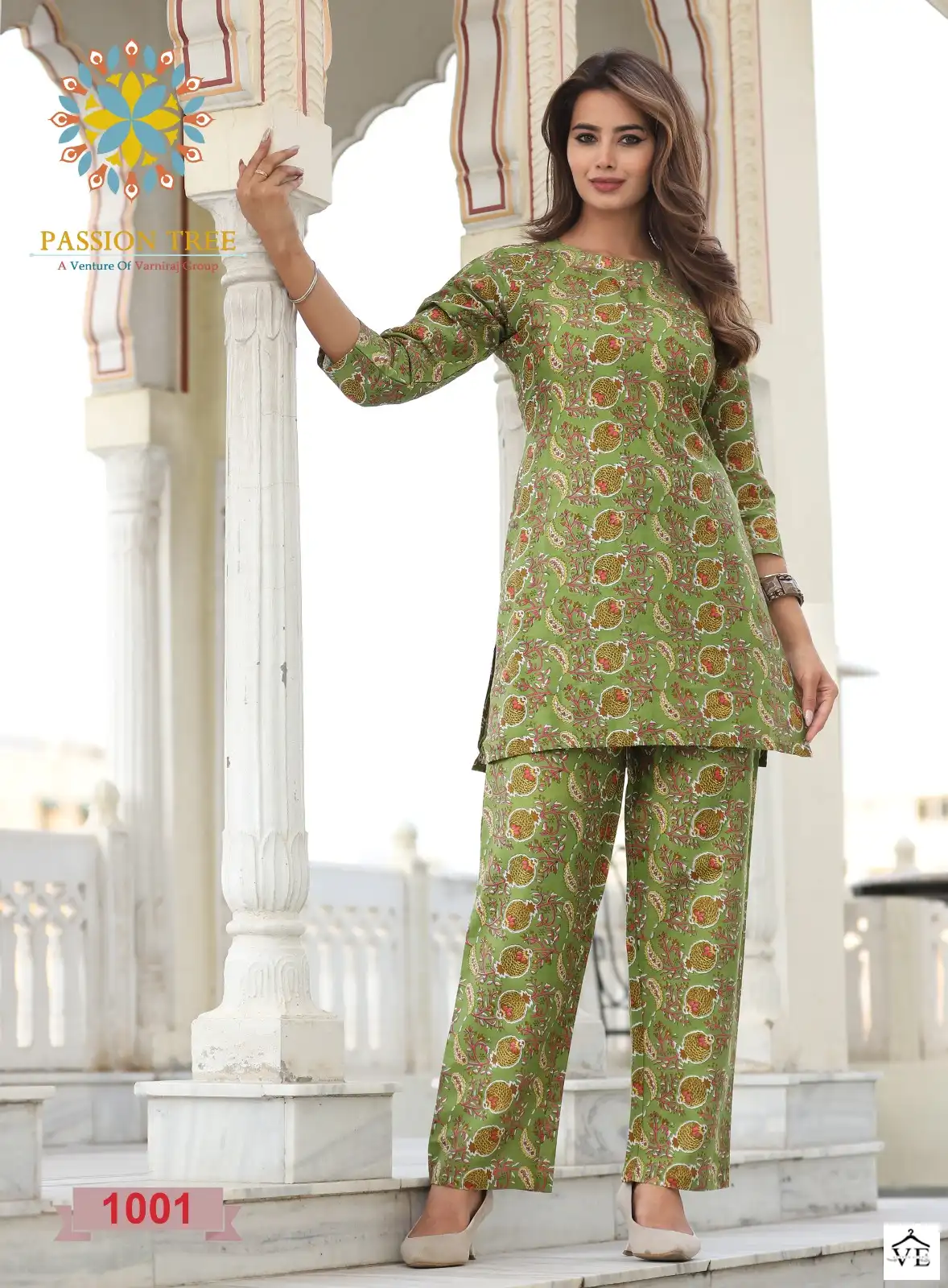 Passion Tree Kalki Vol-1 Pure Printed Cotton Wholesale Co-Ord Set Catalog — Wholesale Kurtis, MPA wholesale from Surat — view 3