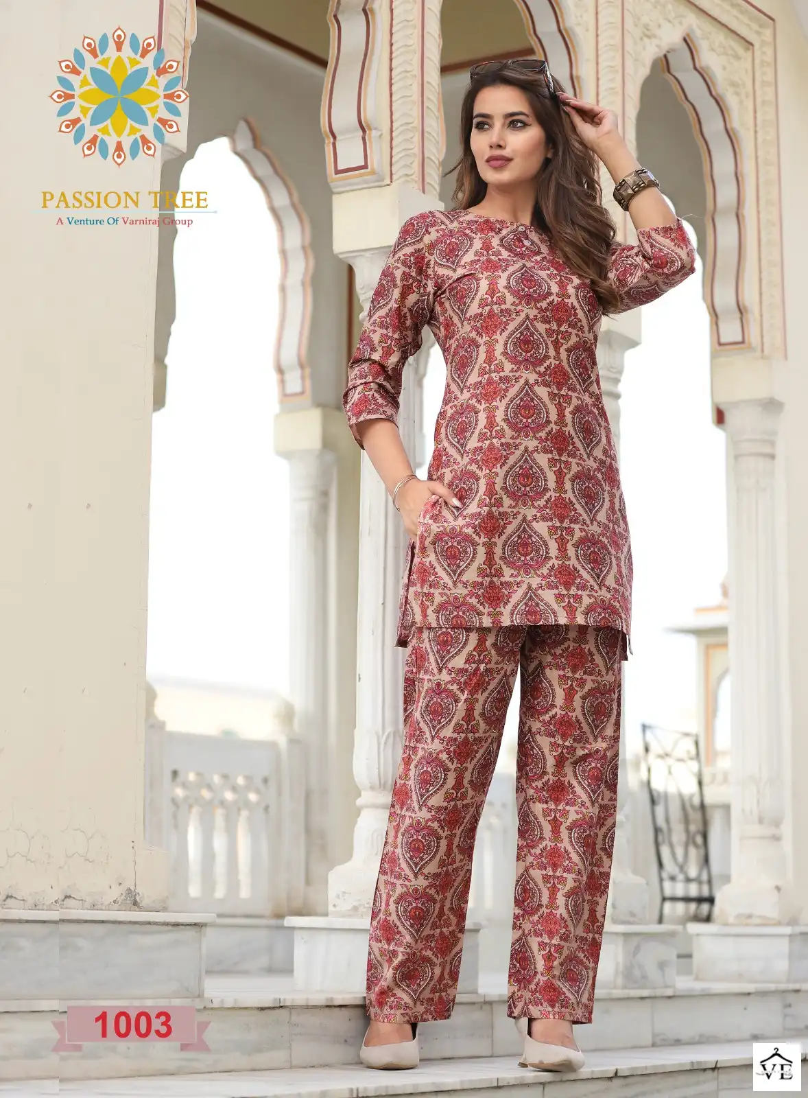 Passion Tree Kalki Vol-1 Pure Printed Cotton Wholesale Co-Ord Set Catalog — Wholesale Kurtis, MPA wholesale from Surat — view 5