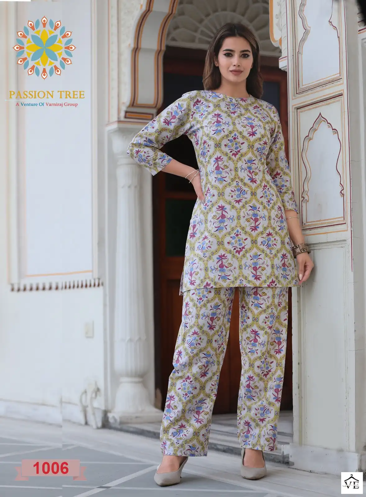 Passion Tree Kalki Vol-1 Pure Printed Cotton Wholesale Co-Ord Set Catalog — Wholesale Kurtis, MPA wholesale from Surat — view 6