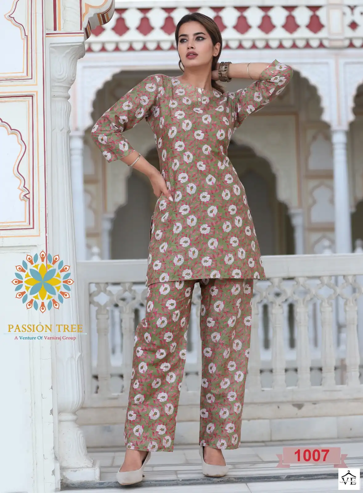 Passion Tree Kalki Vol-1 Pure Printed Cotton Wholesale Co-Ord Set Catalog — Wholesale Kurtis, MPA wholesale from Surat — view 8