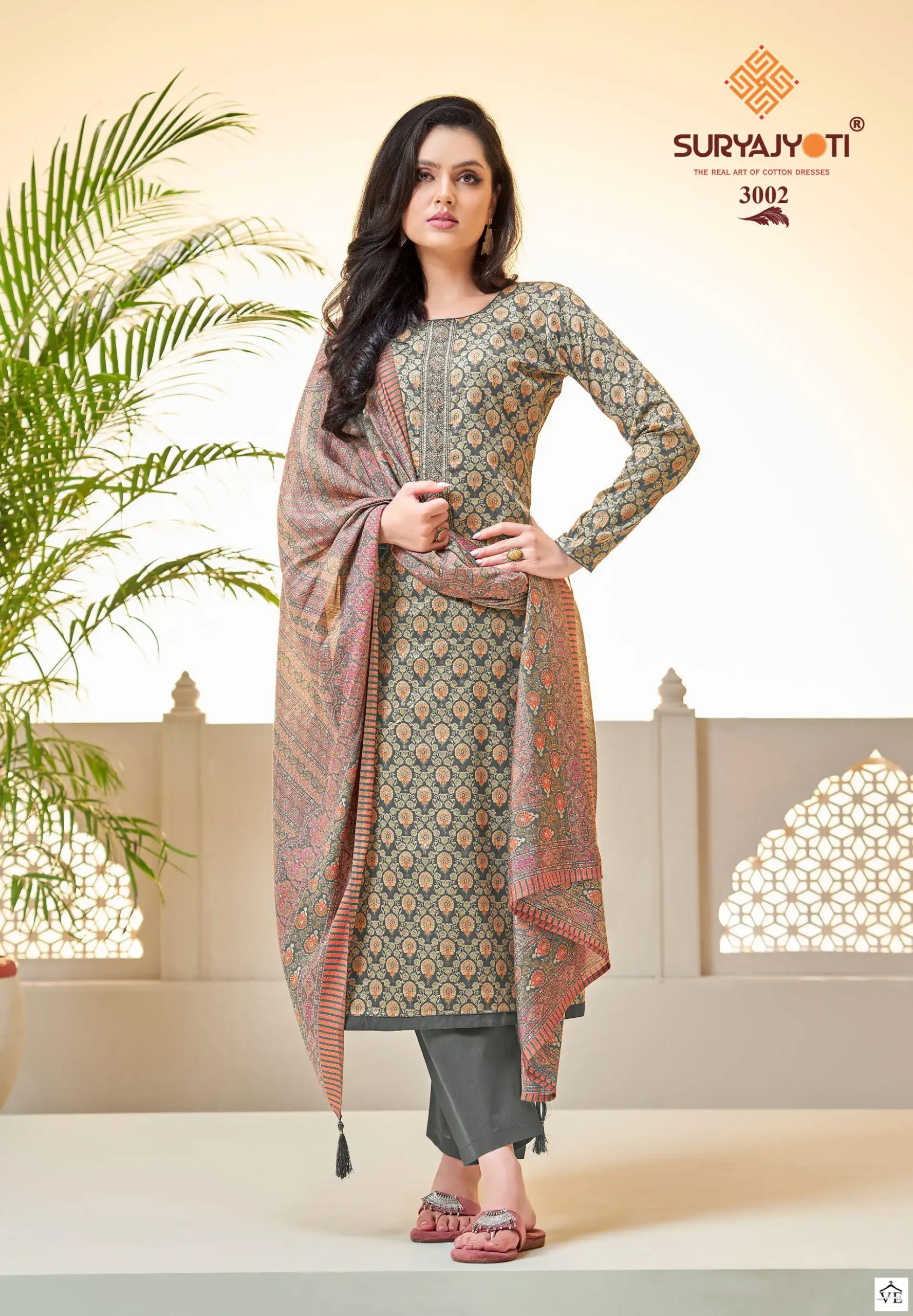 Suryajyoti Kalki Vol 3 Jam Cotton Wholesale Fancy Embroidery Work Salwar Suit Catalog — Wholesale Salwar Suits, MPA wholesale from Surat - Gallery Image 3
