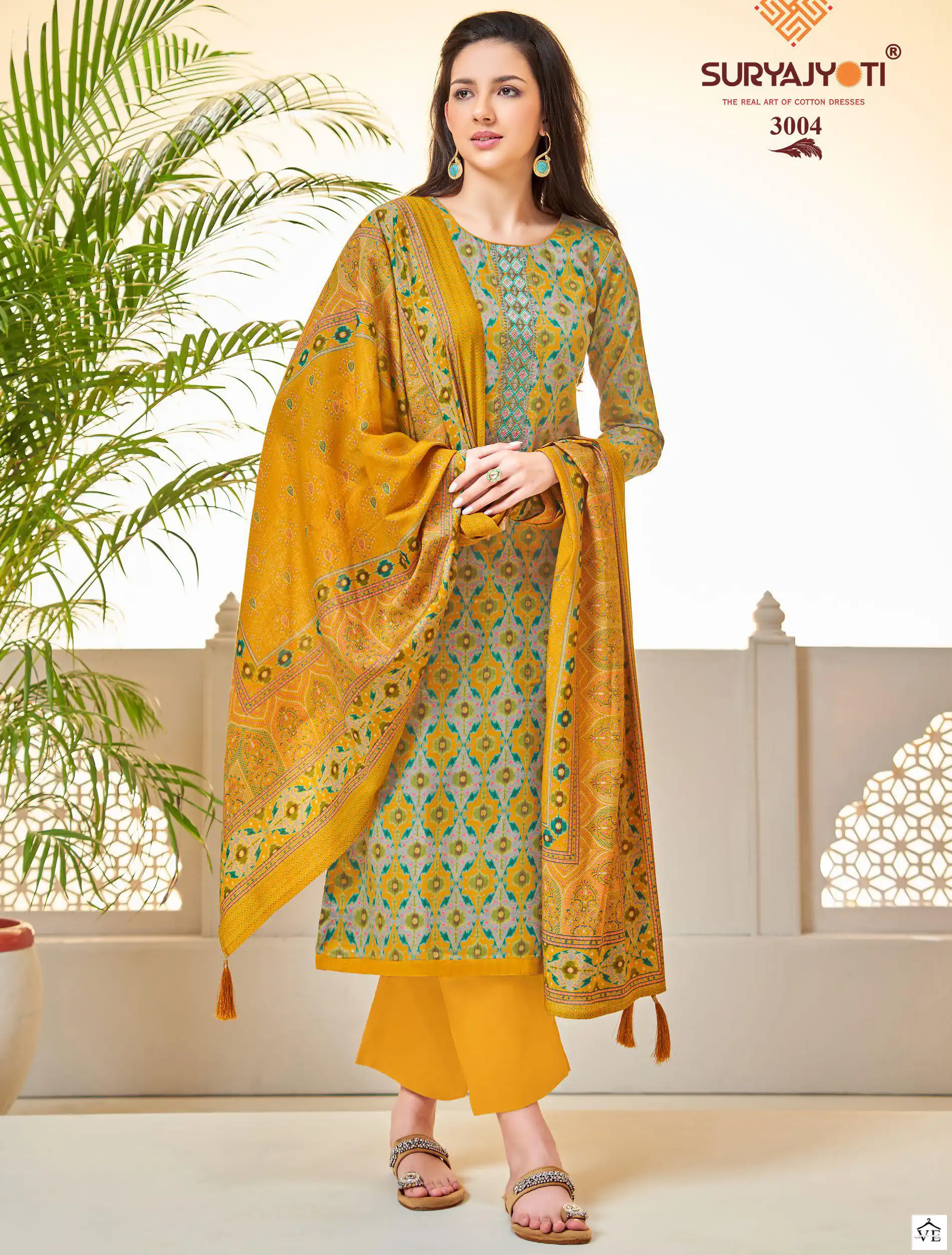 Suryajyoti Kalki Vol 3 Jam Cotton Wholesale Fancy Embroidery Work Salwar Suit Catalog — Wholesale Salwar Suits, MPA wholesale from Surat — view 1