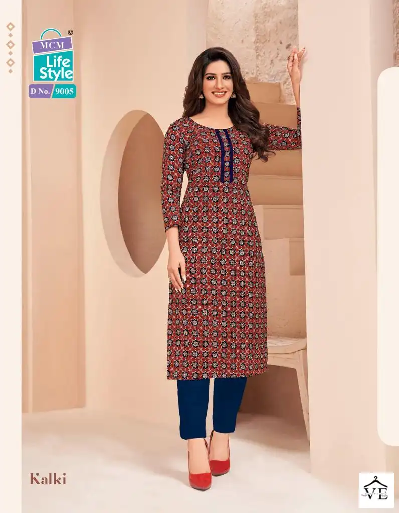 Mcm Kalki Vol 3 Cotton Wholesale Jaipuri Kurti Catalog — Wholesale Kurtis, Mcm wholesale from Surat - Gallery Image 10