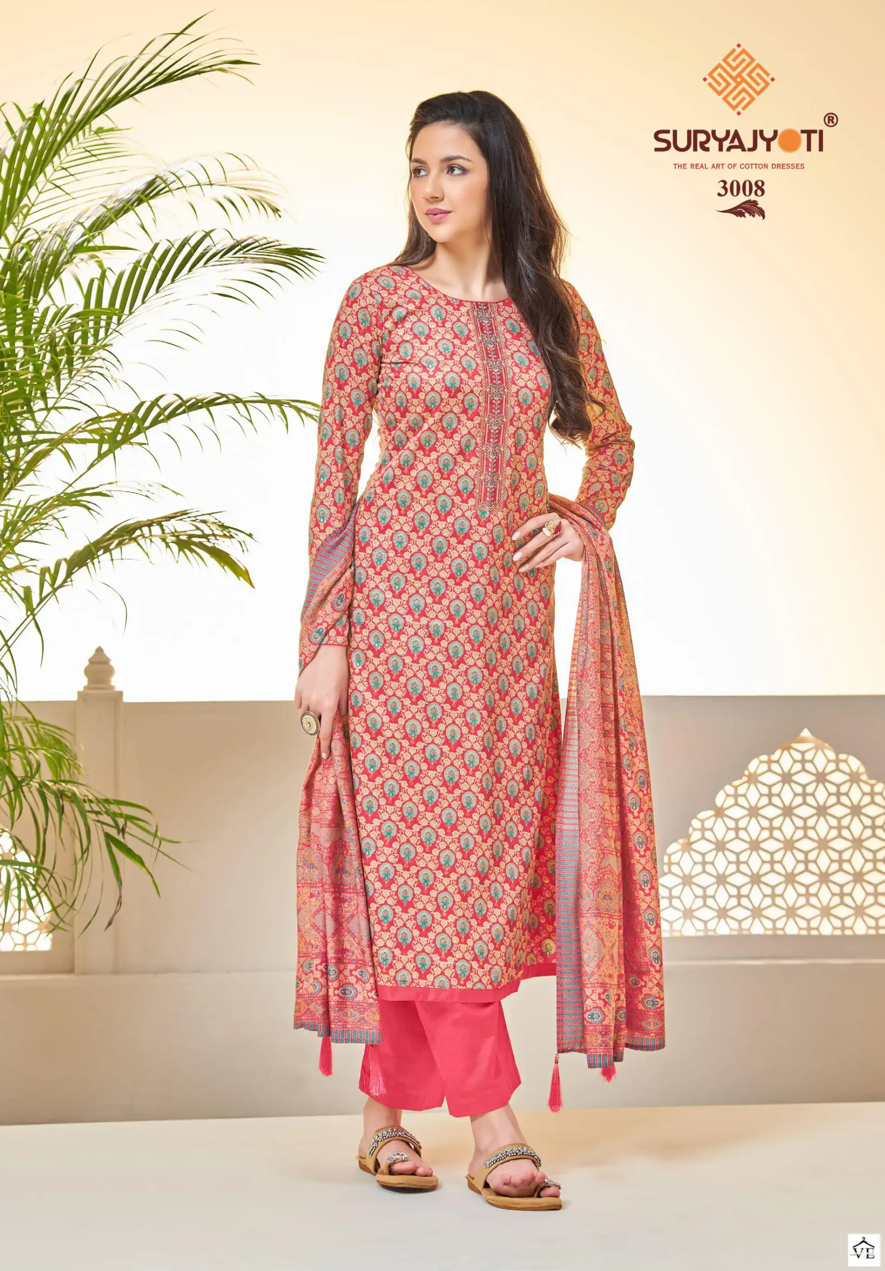 Suryajyoti Kalki Vol 3 Jam Cotton Wholesale Fancy Embroidery Work Salwar Suit Catalog — Wholesale Salwar Suits, MPA wholesale from Surat - Gallery Image 8