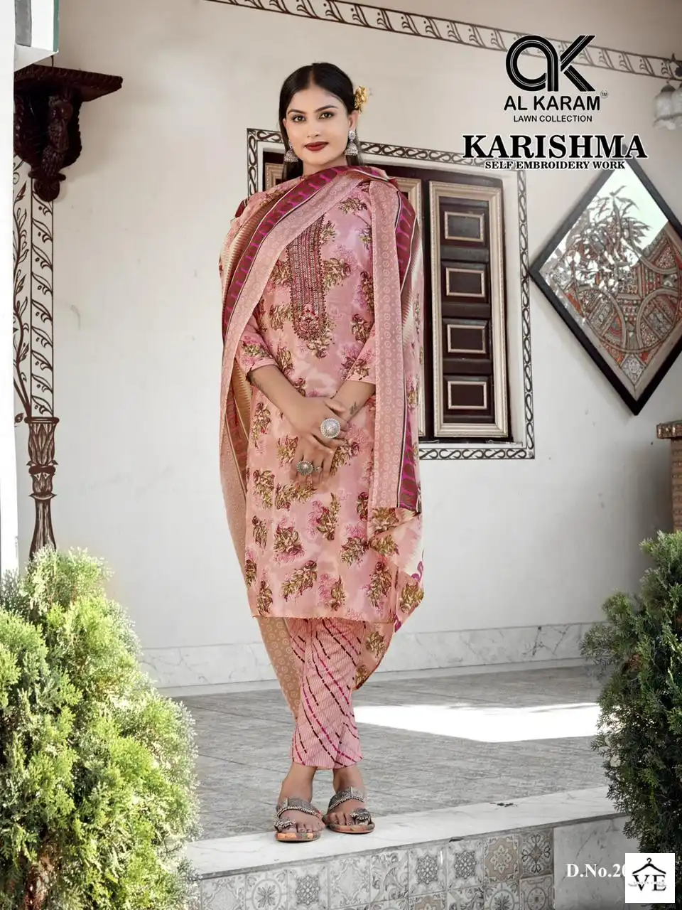 Al Karam Karishma Lawn Cotton Wholesale Pakistani Salwar Suit Catalog — Wholesale Salwar Suits, Alkaram wholesale from Surat - Gallery Image 12