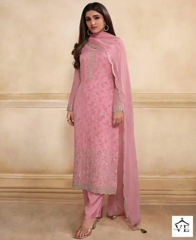 Vinay Kaseesh-Pearl Organza Wholesale Designer Suit Catalog — Wholesale Salwar Suits, MPA wholesale from Surat — view 1