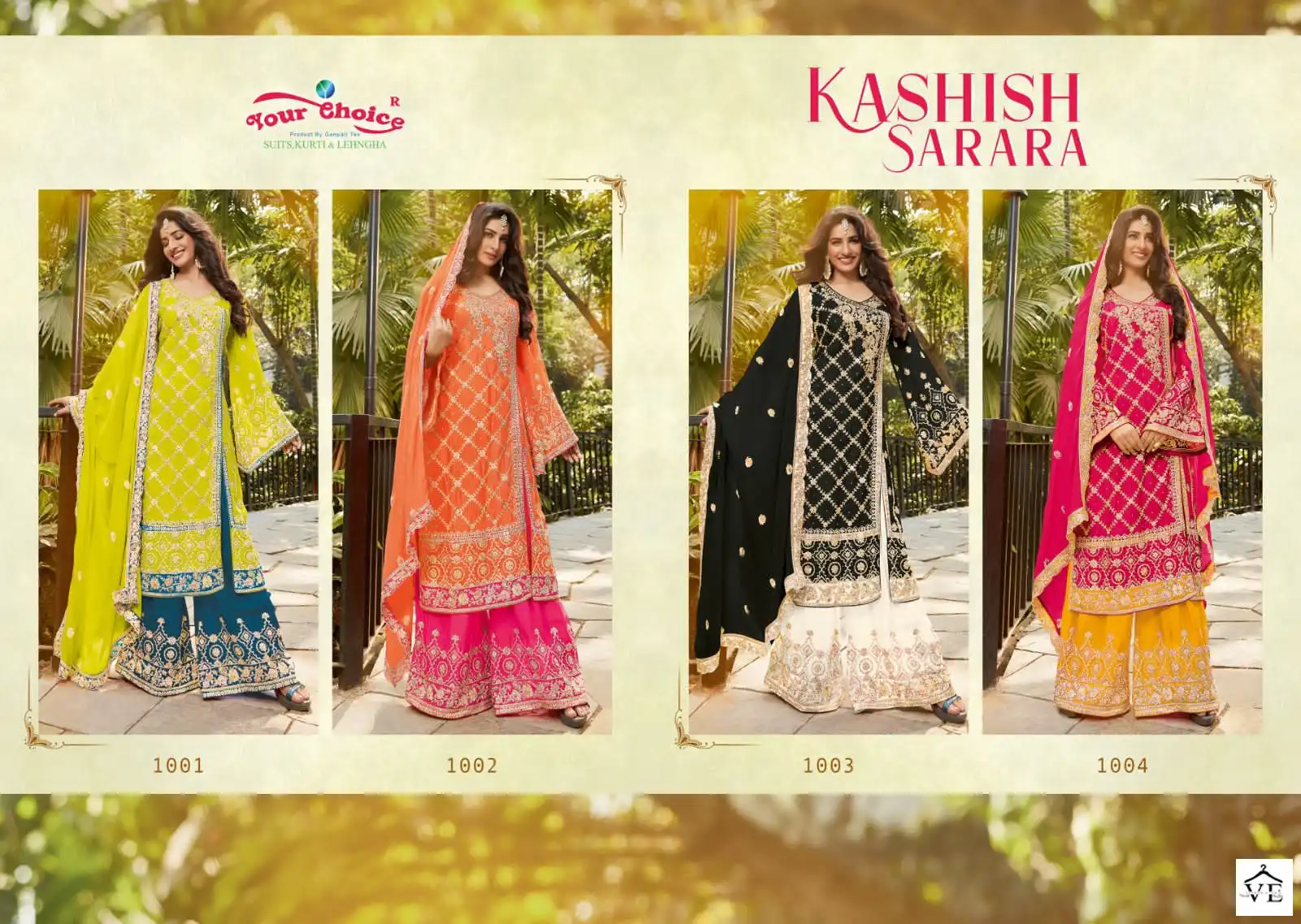 Your Choice Kashish Heavy Georgette Wholesale Readymade Suits Catalog — Wholesale Salwar Suits, MPA wholesale from Surat — view 5