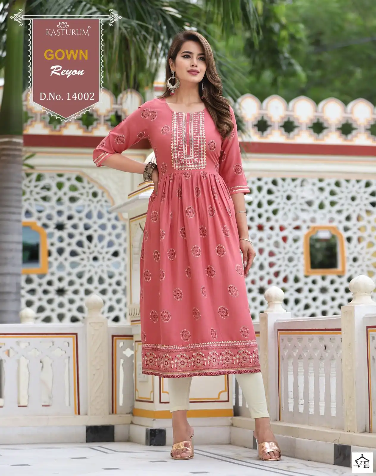 VE Kasturum Rayon Wholesale Kurti Size Set Catalog — Wholesale Kurtis, MPA wholesale from Surat — view 2