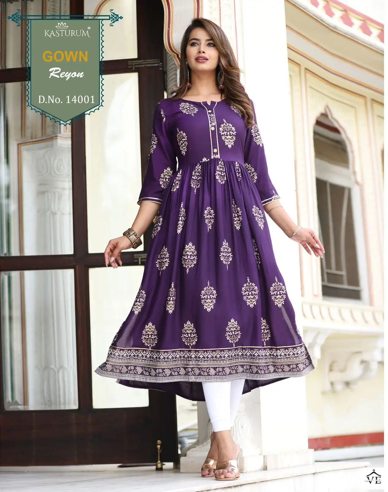 VE Kasturum Rayon Wholesale Kurti Size Set Catalog — Wholesale Kurtis, MPA wholesale from Surat — view 3
