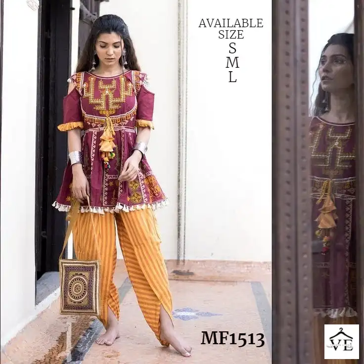 VE Kath-Putli Pure Khadi Wholesale Female Kedia Catalog — Singles, MPA wholesale from Surat — view 5