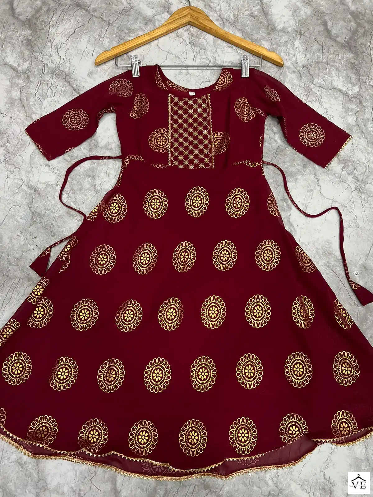 Mf Kaveri Kids Georgette Wholesale Fancy Children Wear Gown Style Kurtis Catalog — Wholesale Kurtis, MPA wholesale from Surat - Gallery Image 10