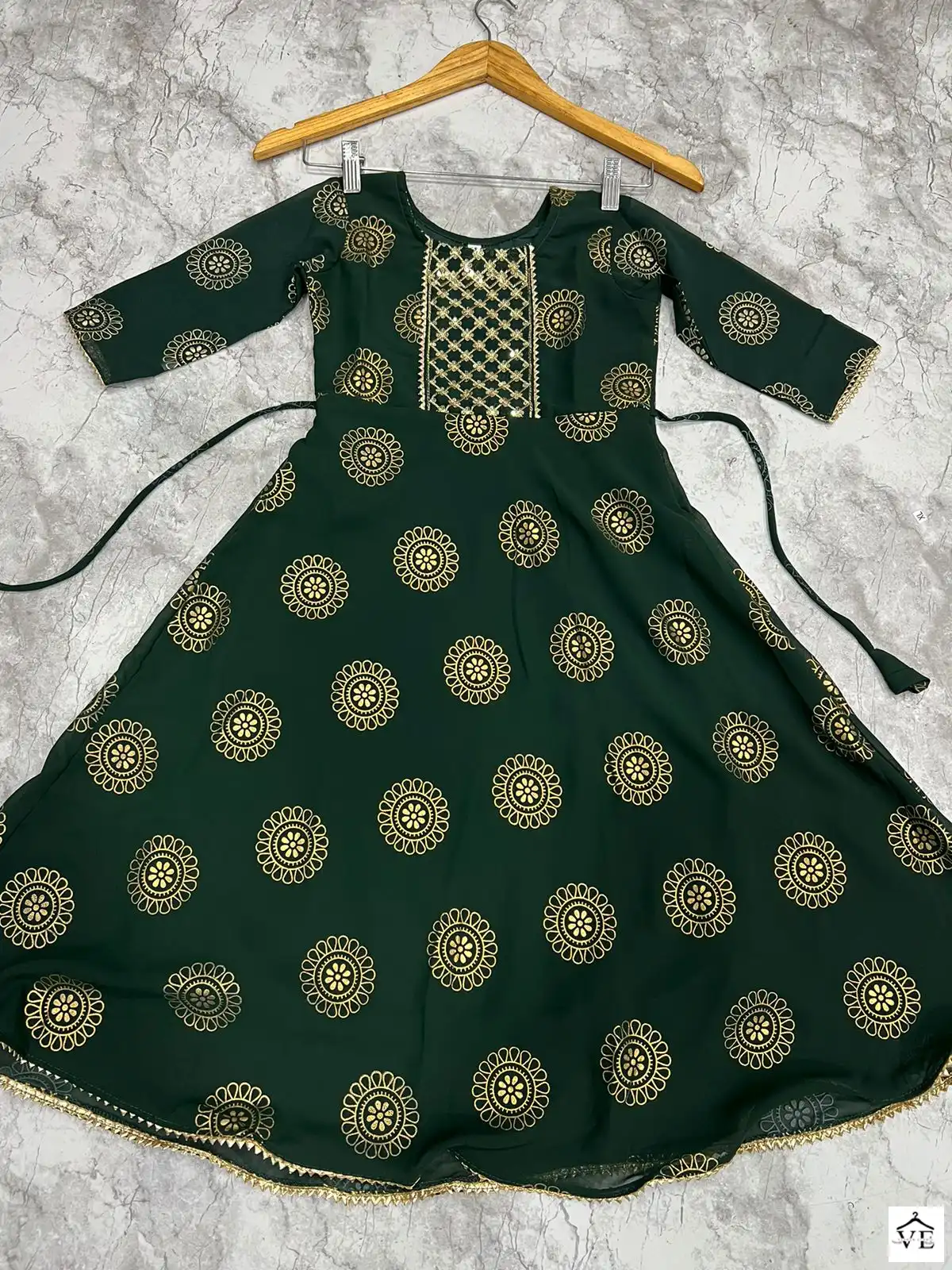 Mf Kaveri Kids Georgette Wholesale Fancy Children Wear Gown Style Kurtis Catalog — Wholesale Kurtis, MPA wholesale from Surat - Gallery Image 12