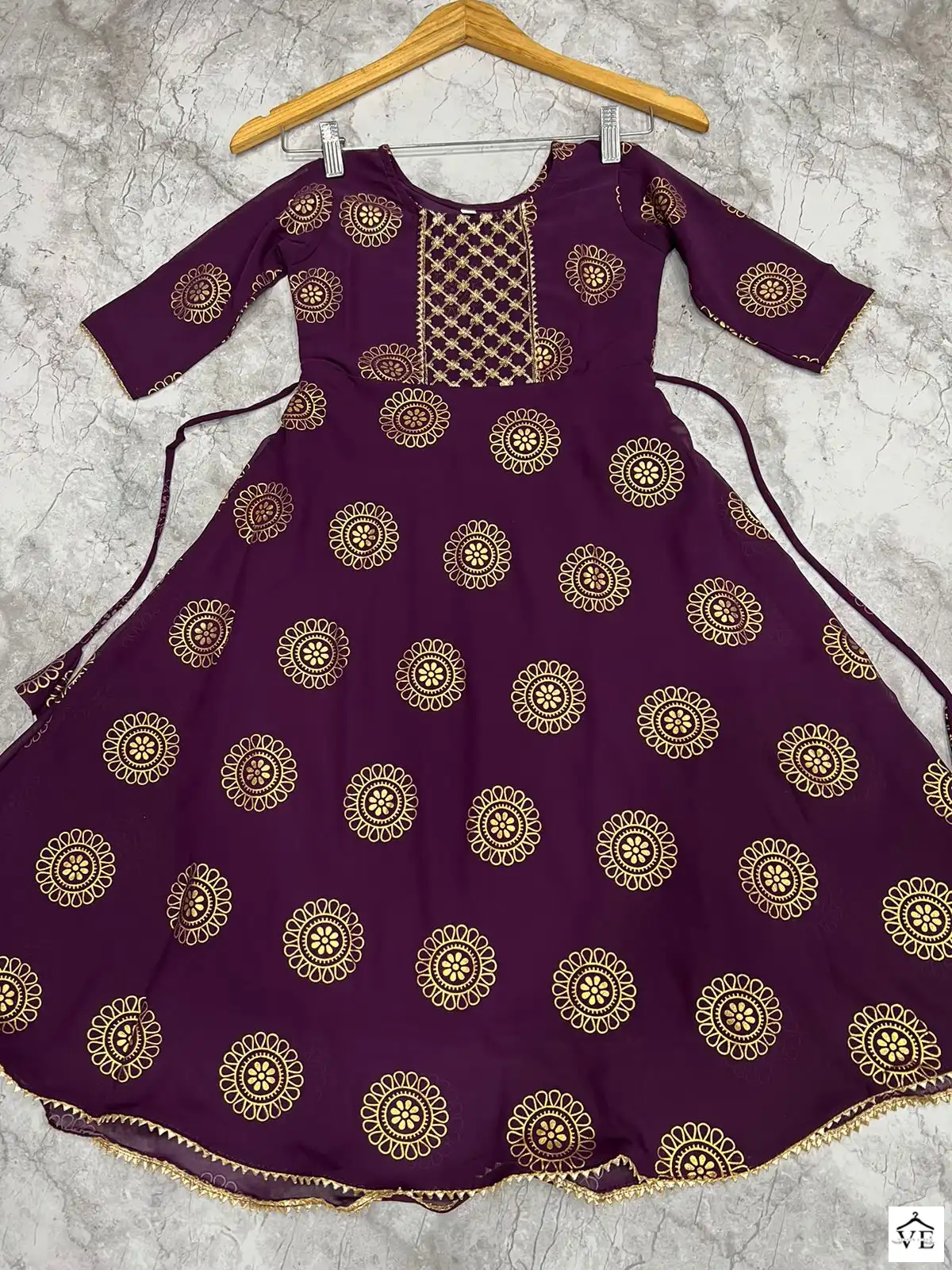 Mf Kaveri Kids Georgette Wholesale Fancy Children Wear Gown Style Kurtis Catalog — Wholesale Kurtis, MPA wholesale from Surat - Gallery Image 8