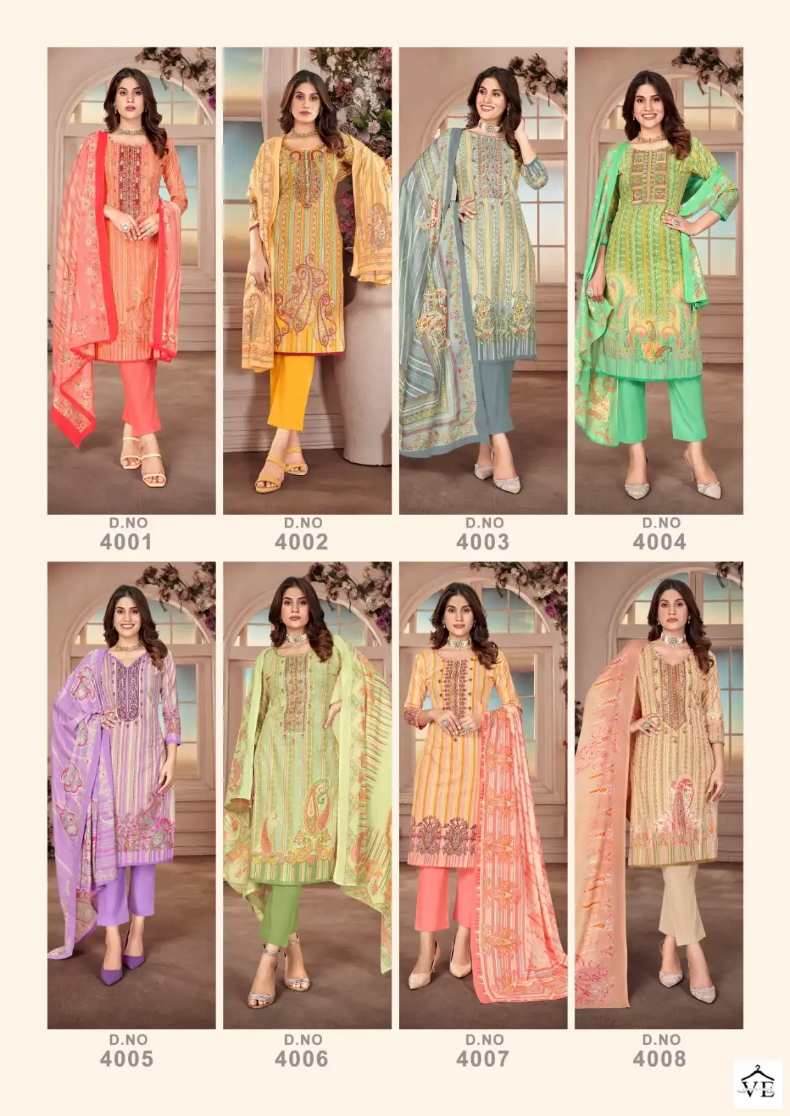 Keval Fab Kainaaz Vol 4 Heavy Cotton Wholesale Salwar Suit Catalog — Wholesale Salwar Suits, Keval Fab wholesale from Surat — view 9