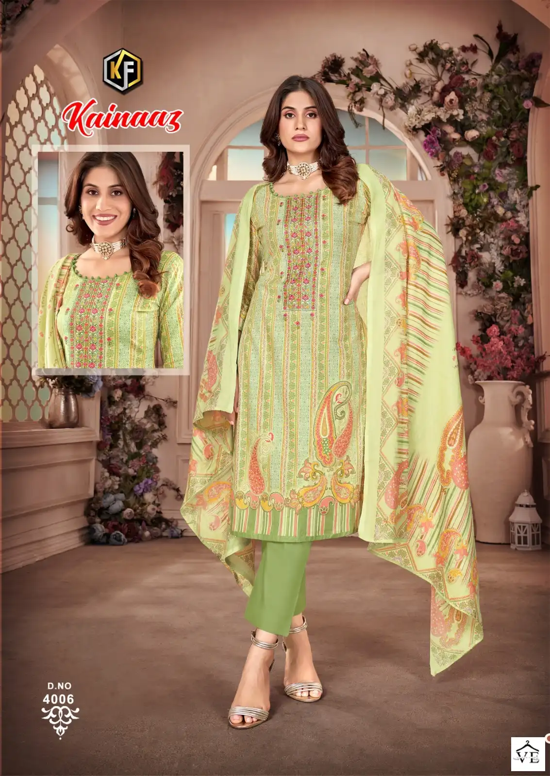 Keval Fab Kainaaz Vol 4 Heavy Cotton Wholesale Salwar Suit Catalog — Wholesale Salwar Suits, Keval Fab wholesale from Surat - Gallery Image 3