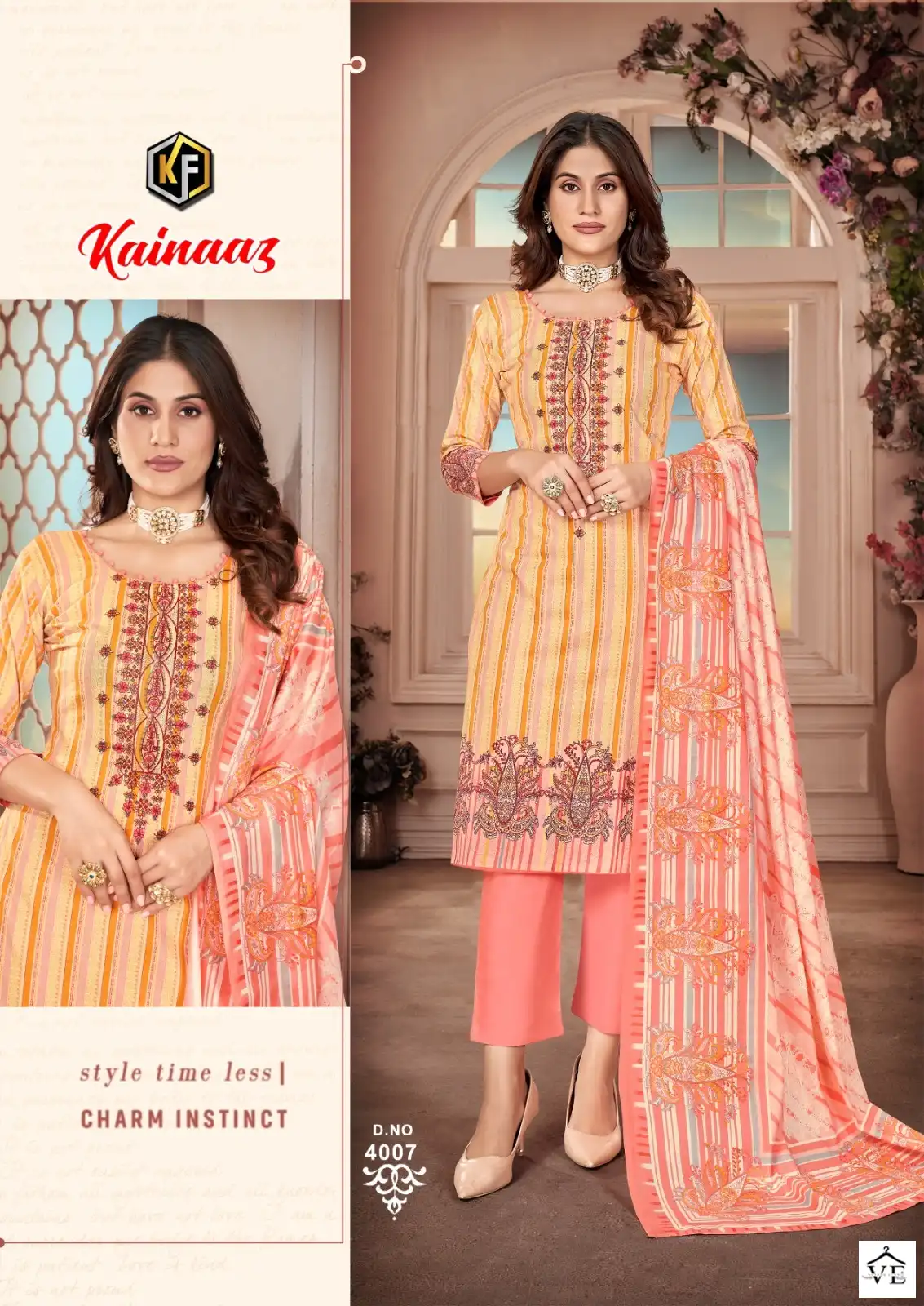 Keval Fab Kainaaz Vol 4 Heavy Cotton Wholesale Salwar Suit Catalog — Wholesale Salwar Suits, Keval Fab wholesale from Surat - Gallery Image 5