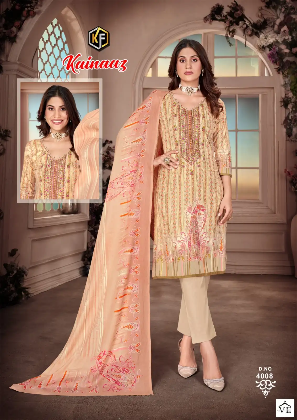 Keval Fab Kainaaz Vol 4 Heavy Cotton Wholesale Salwar Suit Catalog — Wholesale Salwar Suits, Keval Fab wholesale from Surat - Gallery Image 6