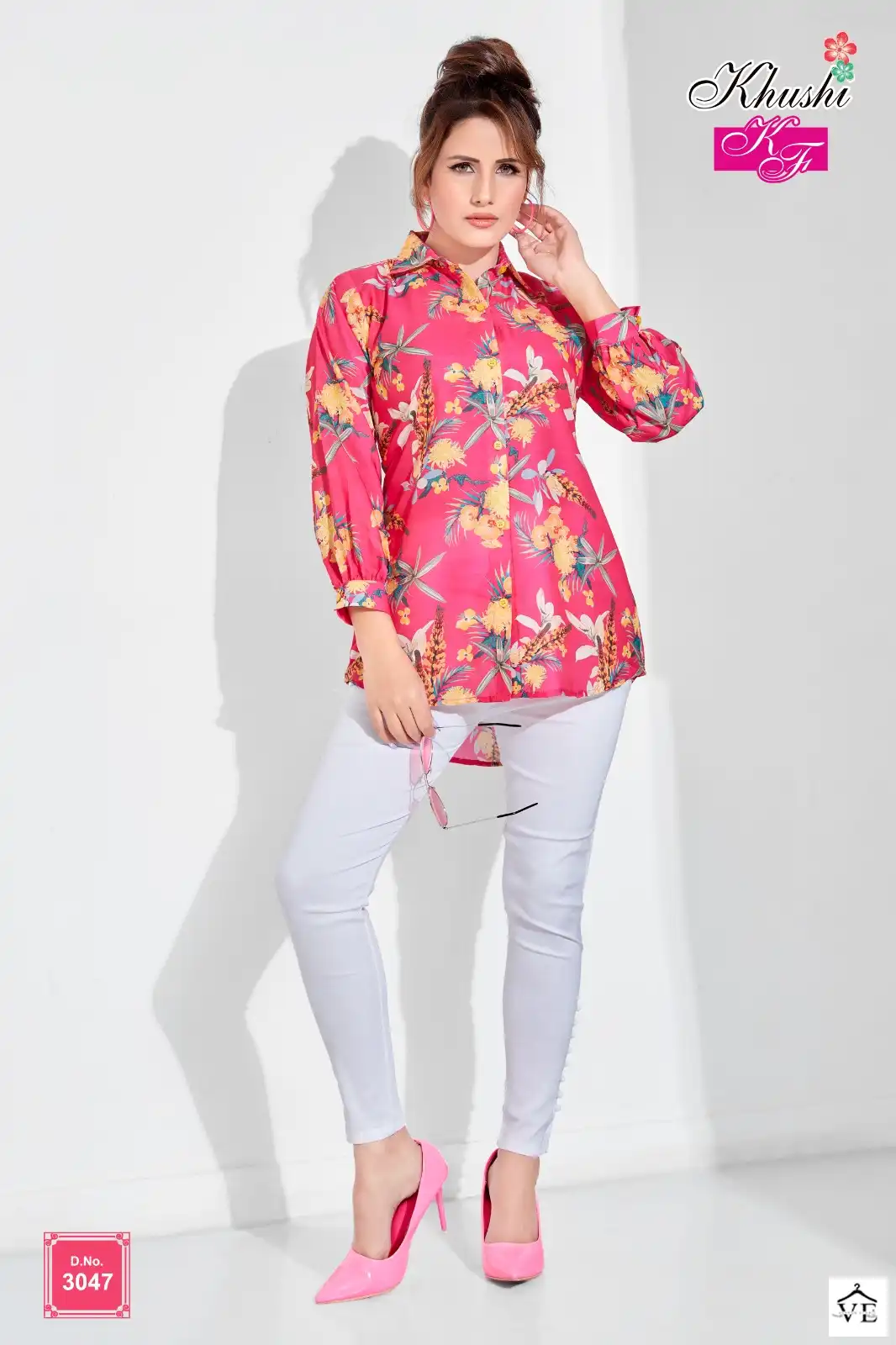 VE Khushi Muslin Wholesale Causal Wear Shirt Catalog — Wholesale Kurtis, MPA wholesale from Surat — view 15
