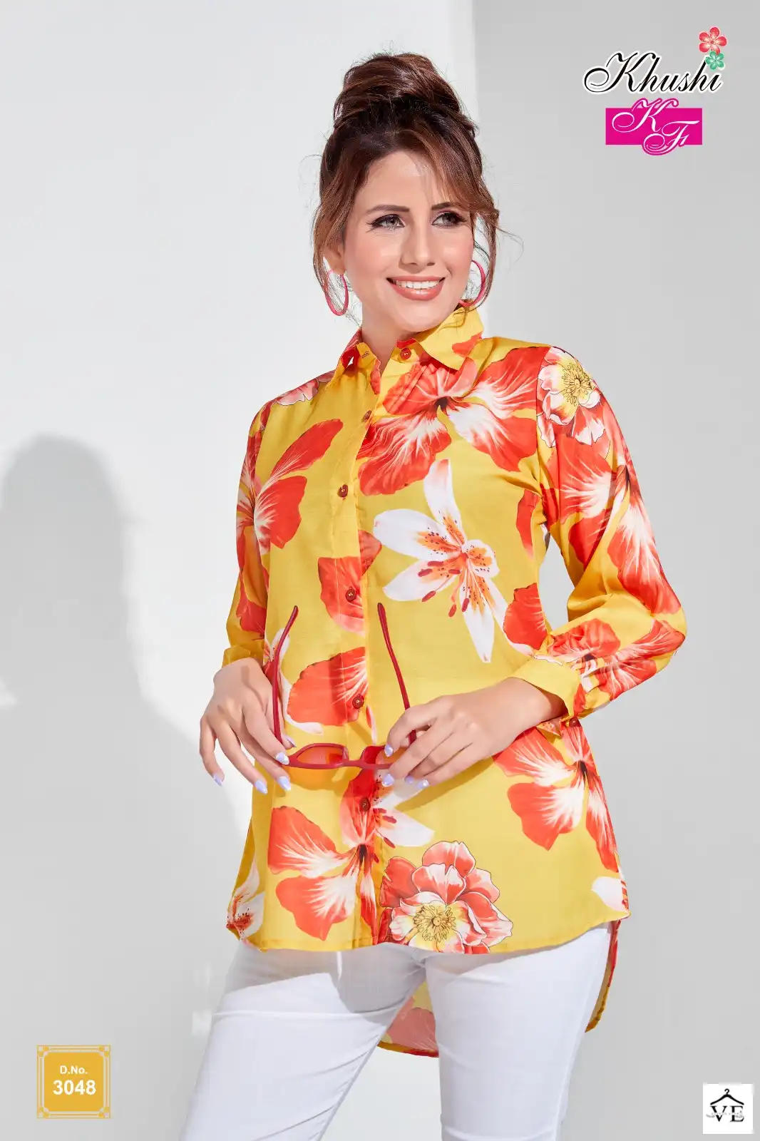 VE Khushi Muslin Wholesale Causal Wear Shirt Catalog — Wholesale Kurtis, MPA wholesale from Surat — view 16