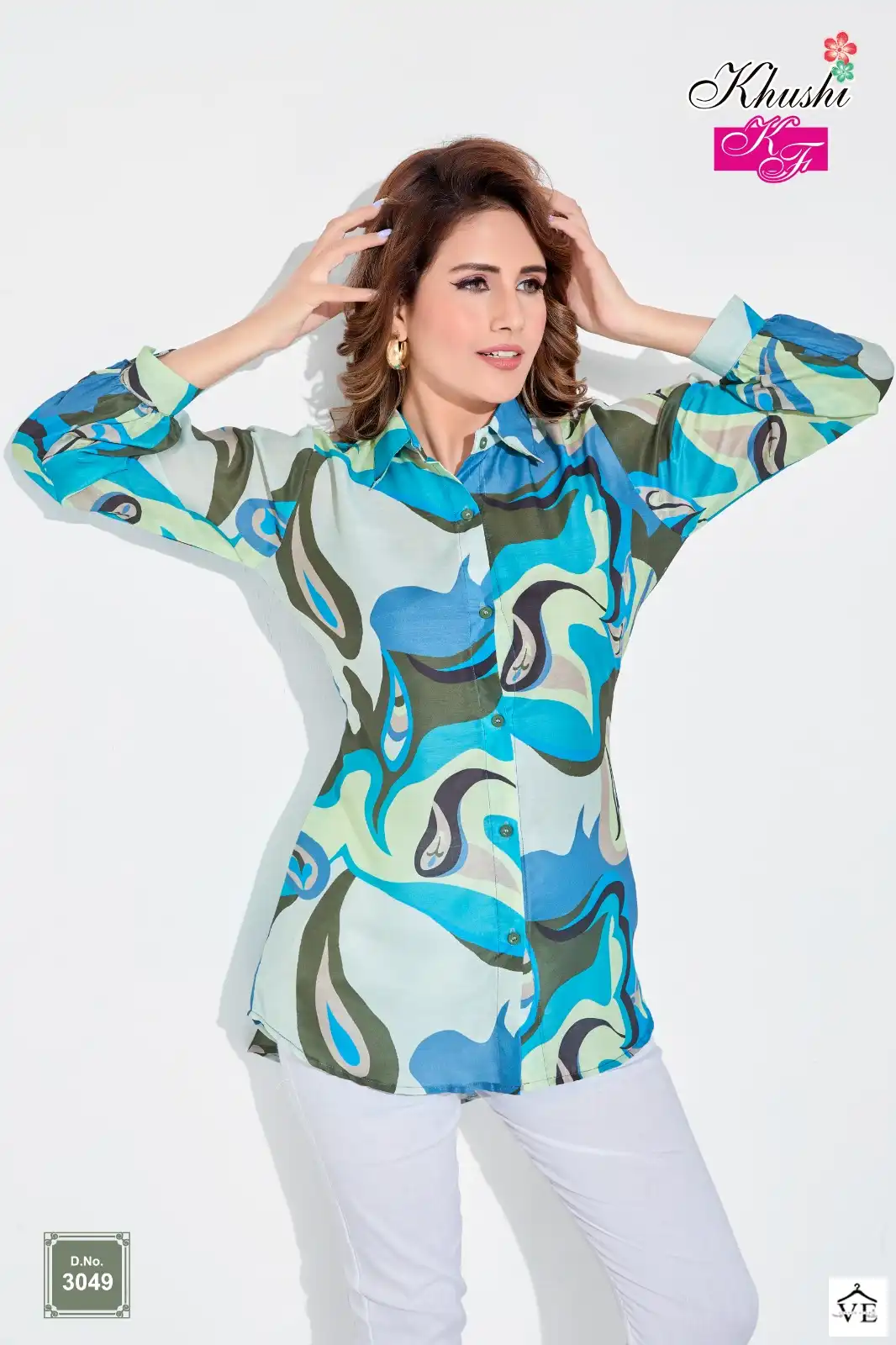 VE Khushi Muslin Wholesale Causal Wear Shirt Catalog — Wholesale Kurtis, MPA wholesale from Surat — view 17