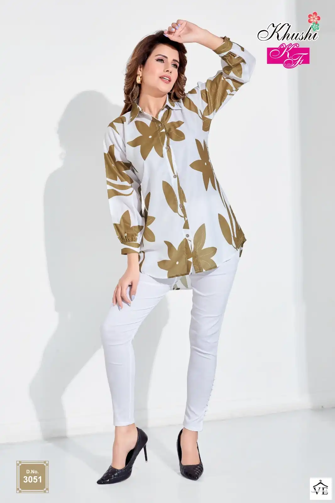 VE Khushi Muslin Wholesale Causal Wear Shirt Catalog — Wholesale Kurtis, MPA wholesale from Surat — view 19