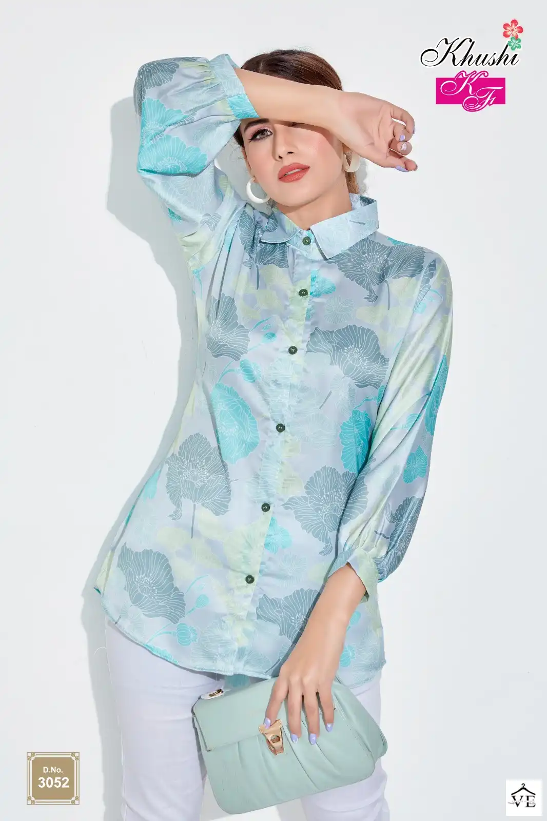 VE Khushi Muslin Wholesale Causal Wear Shirt Catalog — Wholesale Kurtis, MPA wholesale from Surat — view 2