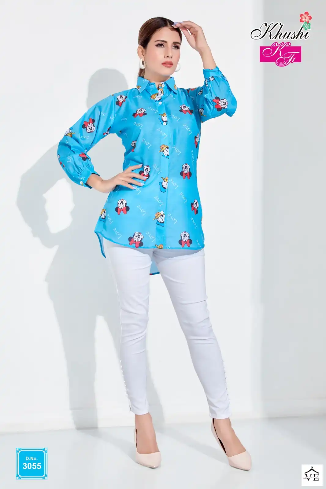 VE Khushi Muslin Wholesale Causal Wear Shirt Catalog — Wholesale Kurtis, MPA wholesale from Surat — view 4