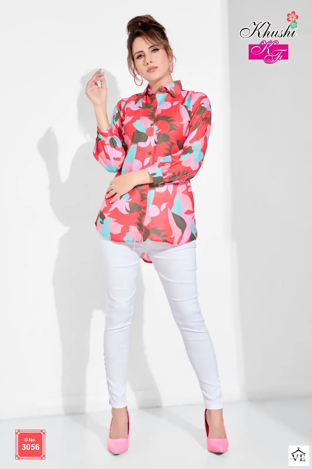 VE Khushi Muslin Wholesale Causal Wear Shirt Catalog — Wholesale Kurtis, MPA wholesale from Surat — view 5