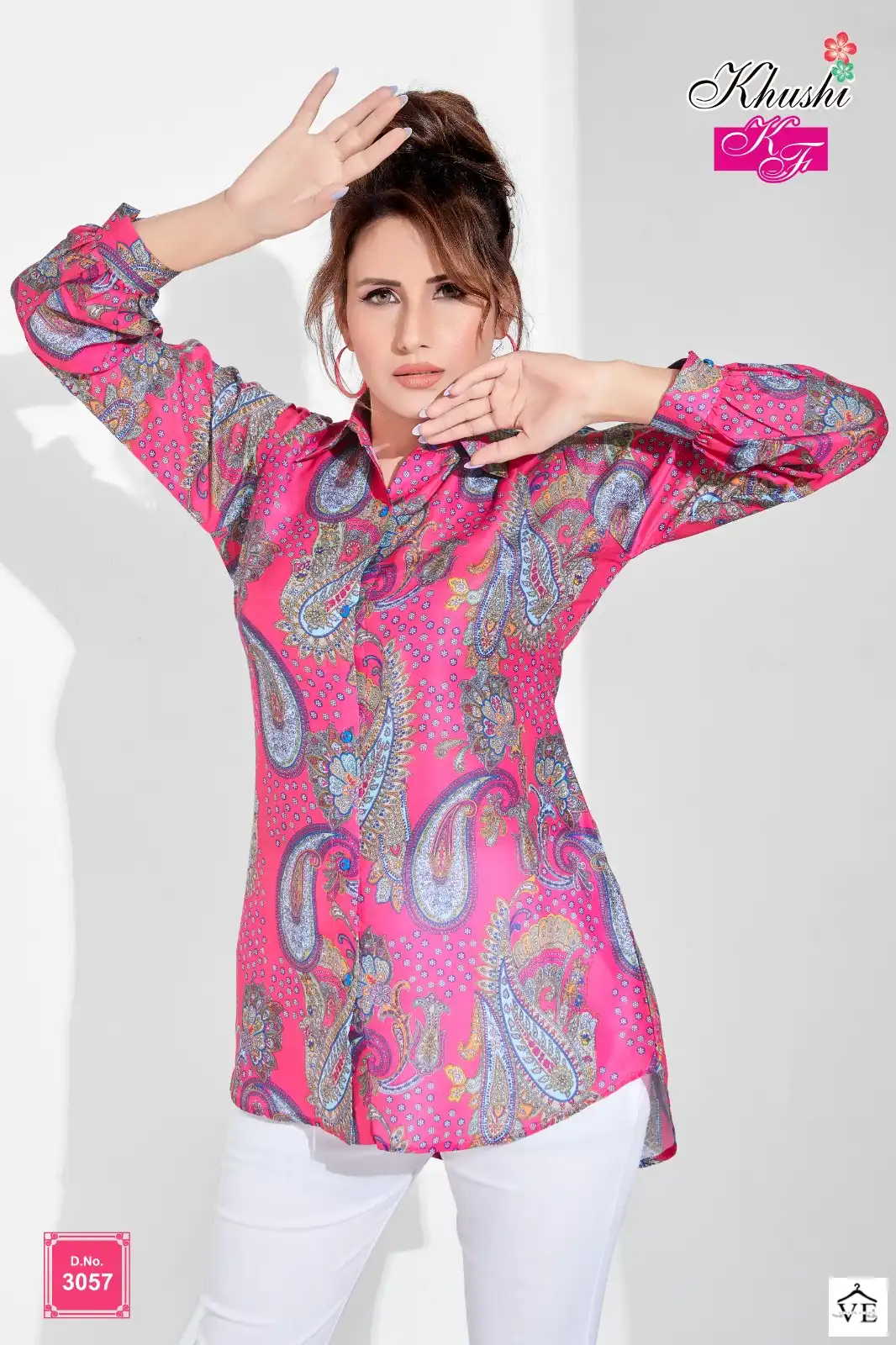 VE Khushi Muslin Wholesale Causal Wear Shirt Catalog — Wholesale Kurtis, MPA wholesale from Surat — view 6