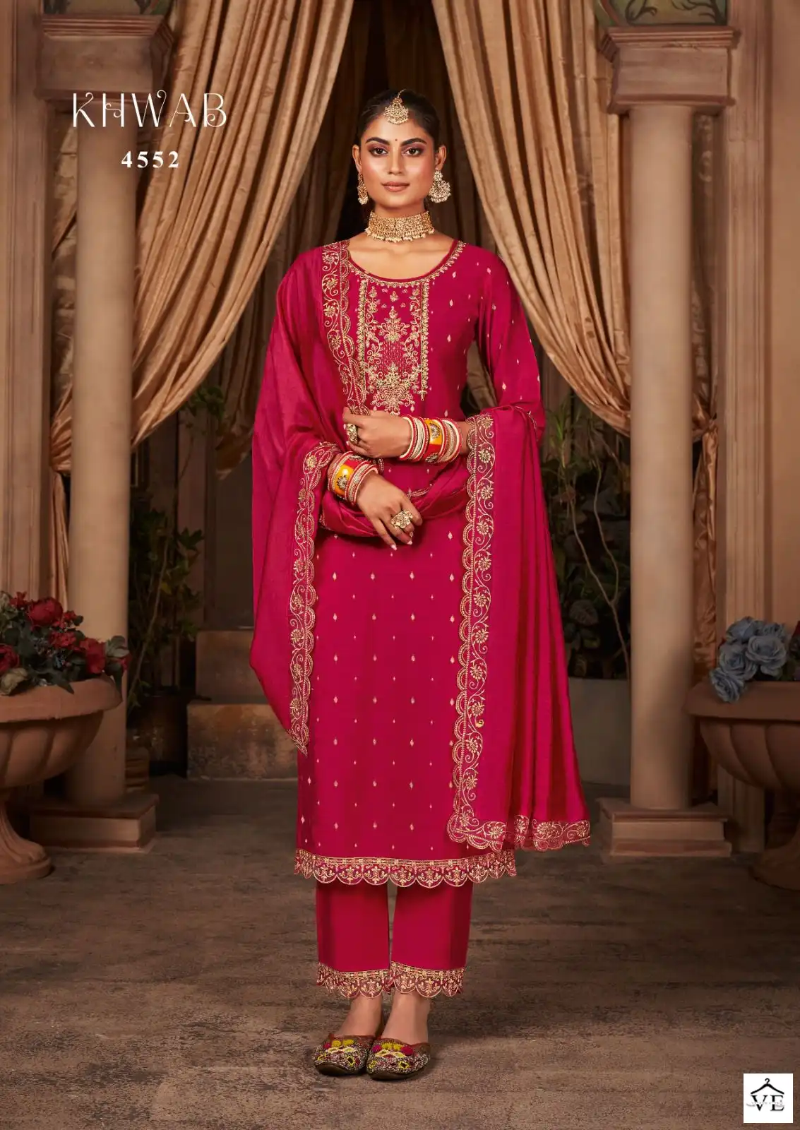 Rangoon Khwab Jacquard Wholesale Readymade Suits Catalog — Wholesale Salwar Suits, Rangoon wholesale from Surat - Gallery Image 2