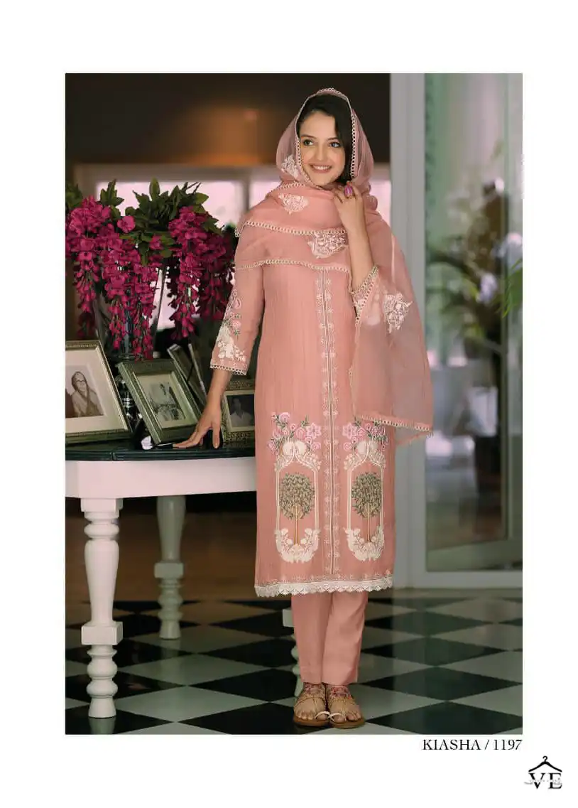 Zaveri Kiasha Organza Wholesale Readymade Suits Catalog — Wholesale Salwar Suits, MPA wholesale from Surat - Gallery Image 4