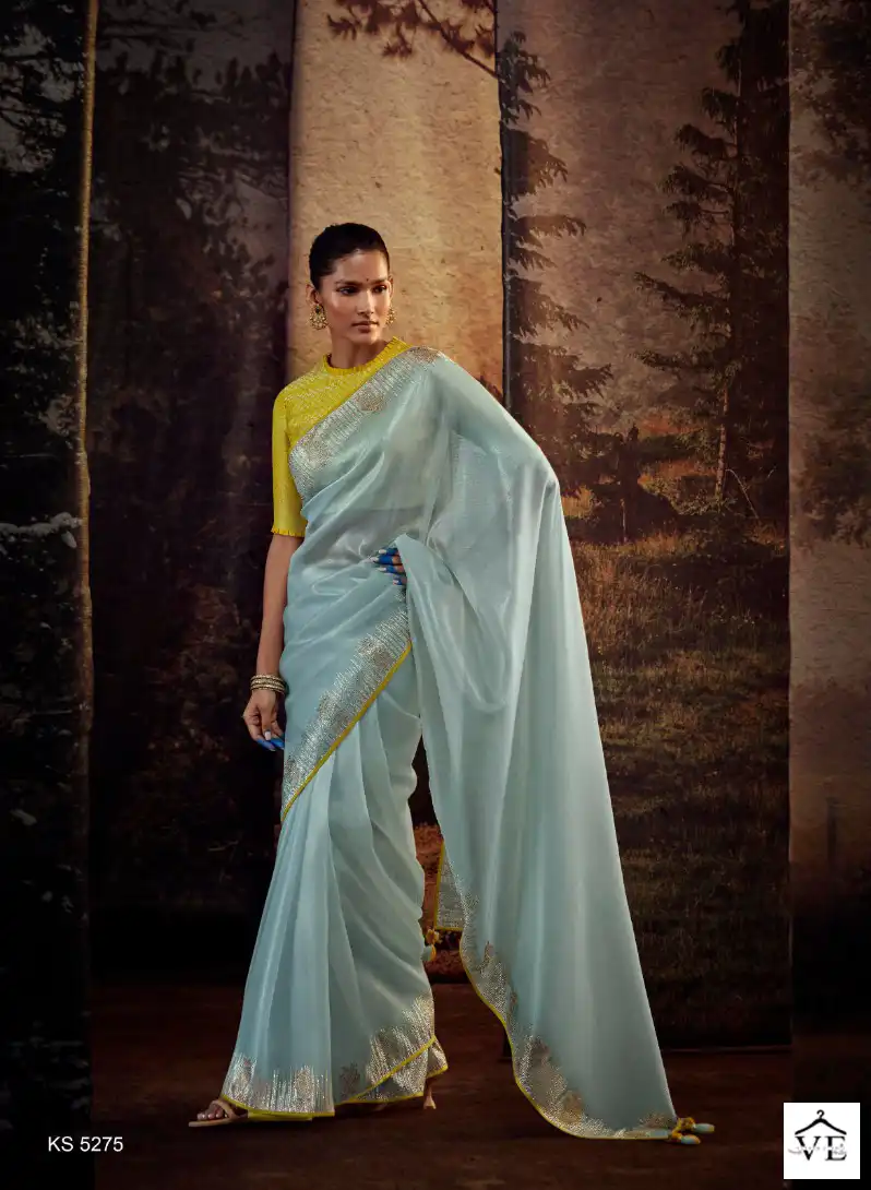 Kimora Kajal Vol 13 Fancy Wholesale Designer Saree Catalog — Wholesale Sarees, MPA wholesale from Surat - Gallery Image 11