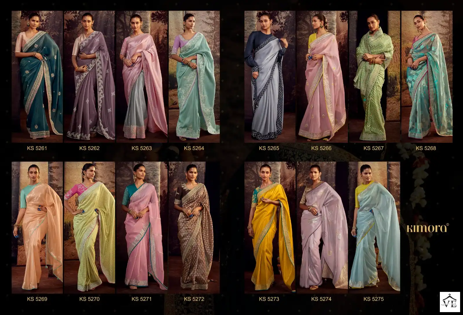 Kimora Kajal Vol 13 Fancy Wholesale Designer Saree Catalog — Wholesale Sarees, MPA wholesale from Surat — view 16