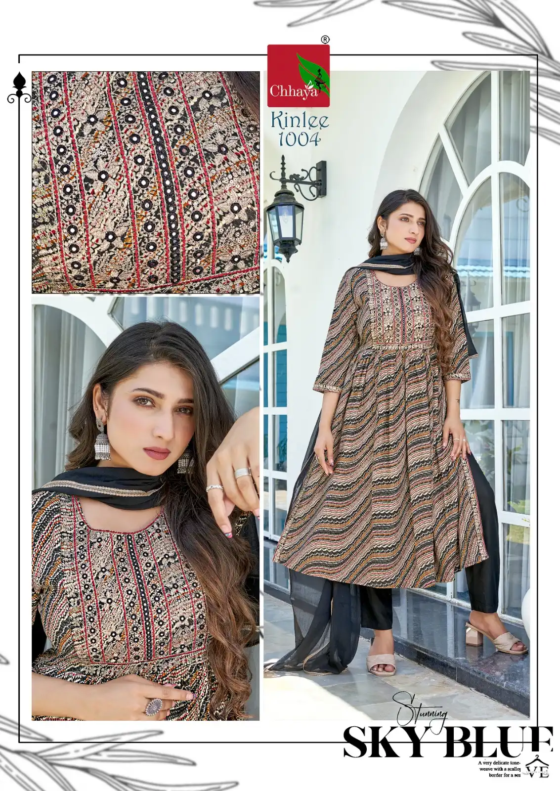 Chhaya Kinlee Heavy Rayon Wholesale Readymade Suits Catalog — Wholesale Salwar Suits, MPA wholesale from Surat - Gallery Image 2