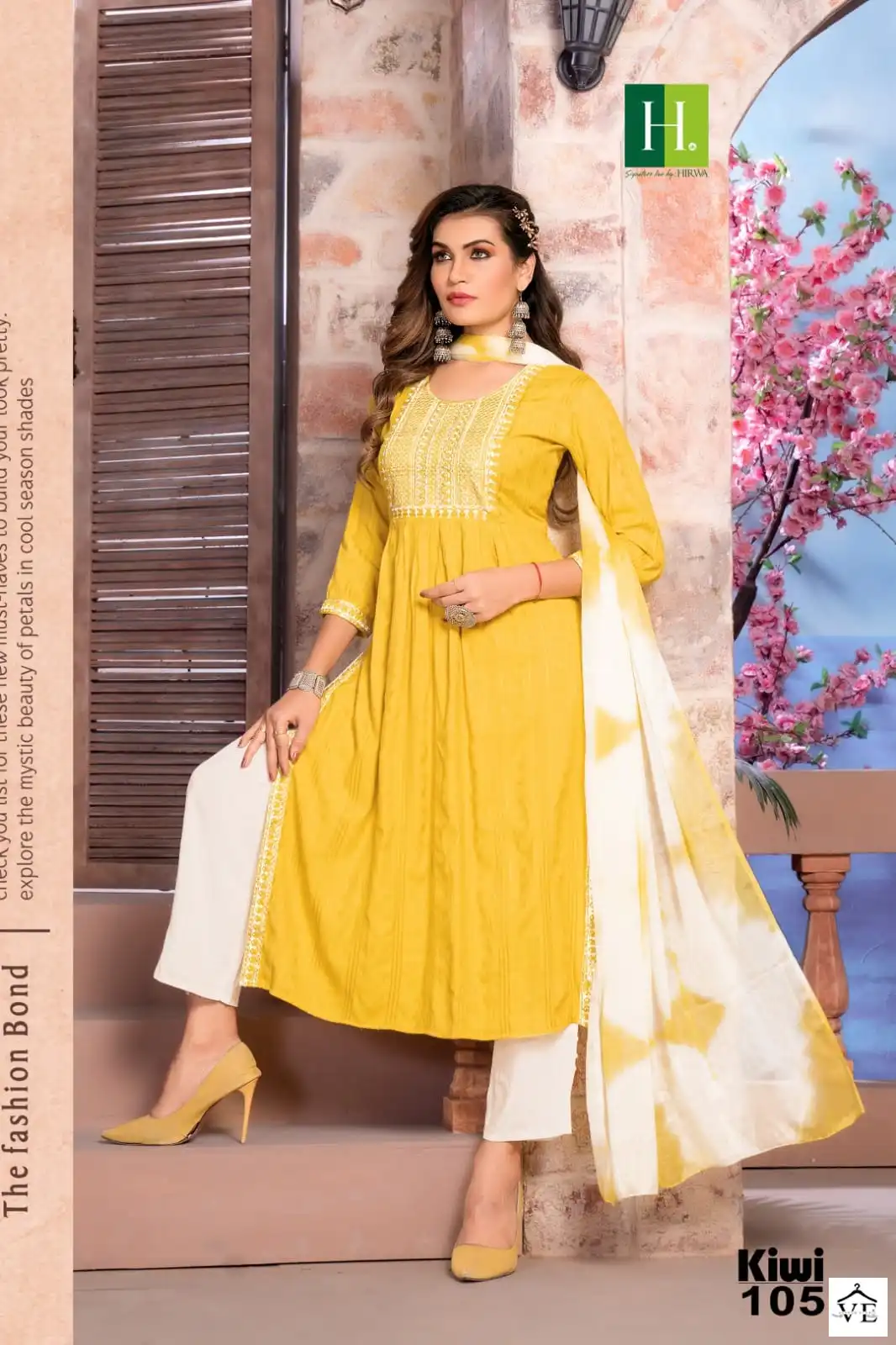 Hirwa Kiwi Viscose Rayon Wholesale Readymade Suits Catalog — Wholesale Salwar Suits, MPA wholesale from Surat - Gallery Image 2