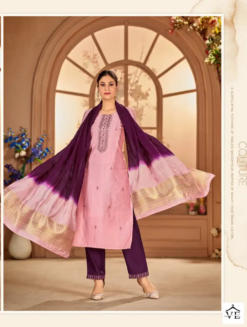 VE Kizaa Silk 3 Premium Silk Wholesale Readymade Suits Catalog — Wholesale Salwar Suits, MPA wholesale from Surat - Gallery Image 6